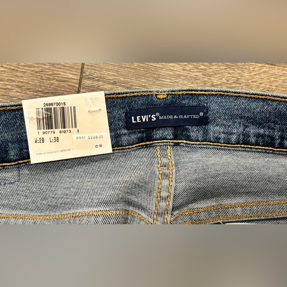 NWT-LEVI'S Made & Crafted Sliver High Rise Skinny Jeans-Women’s Size 28 x 30 - Picture 3 of 4